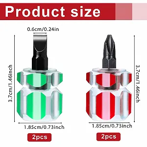 Набір міні-викруток Mabor 4 предмети 0,6 см плоскі та хрестові Phillips synthetic.ua - Фото 1