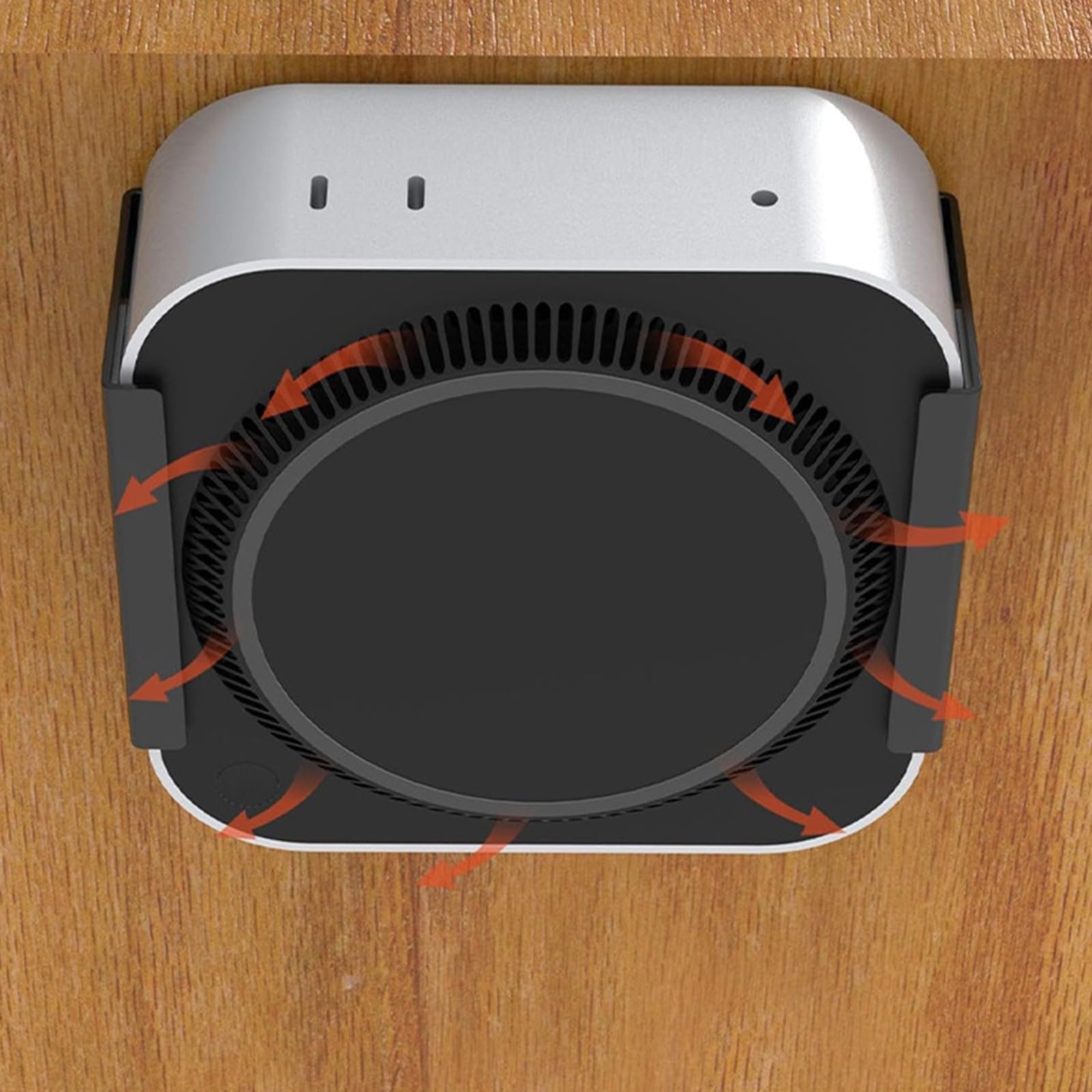 Вертикальный держатель под стол для ноутбука, компактный, расширенная конструкция охлаждения, прочная стальная конструкция, простое крепление под стол, фото №7 Вертикальный держатель под стол для ноутбука, компактный, расширенная конструкция охлаждения, прочная стальная конструкция, простое крепление под стол, фото №7