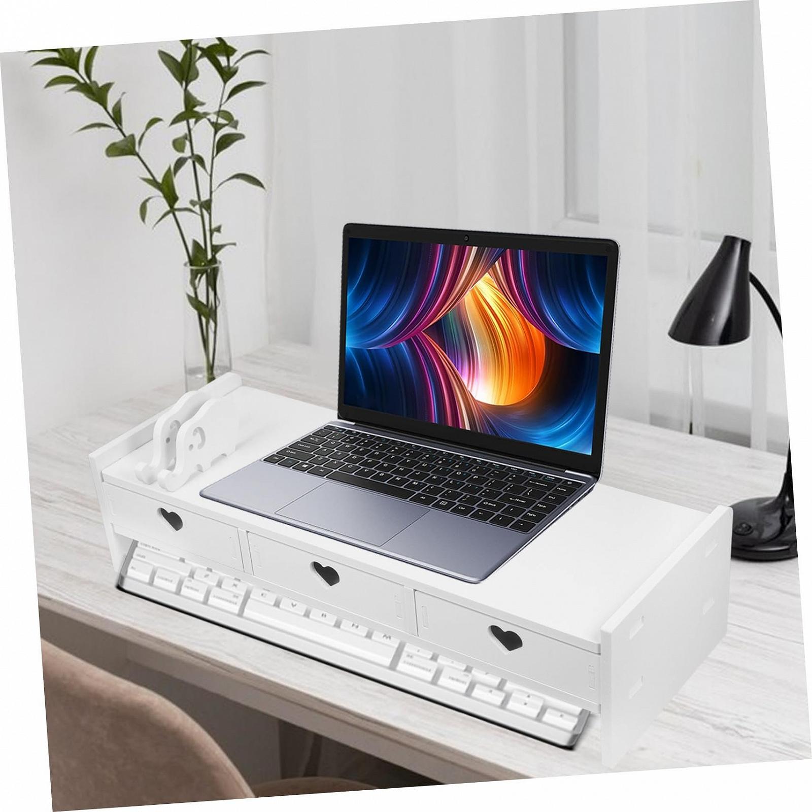 Подставка для Клавиатуры Органайзер для Офисного Стола Подставка для Компьютера PVC Белый, фото №6 Подставка для Клавиатуры Органайзер для Офисного Стола Подставка для Компьютера PVC Белый, фото №6