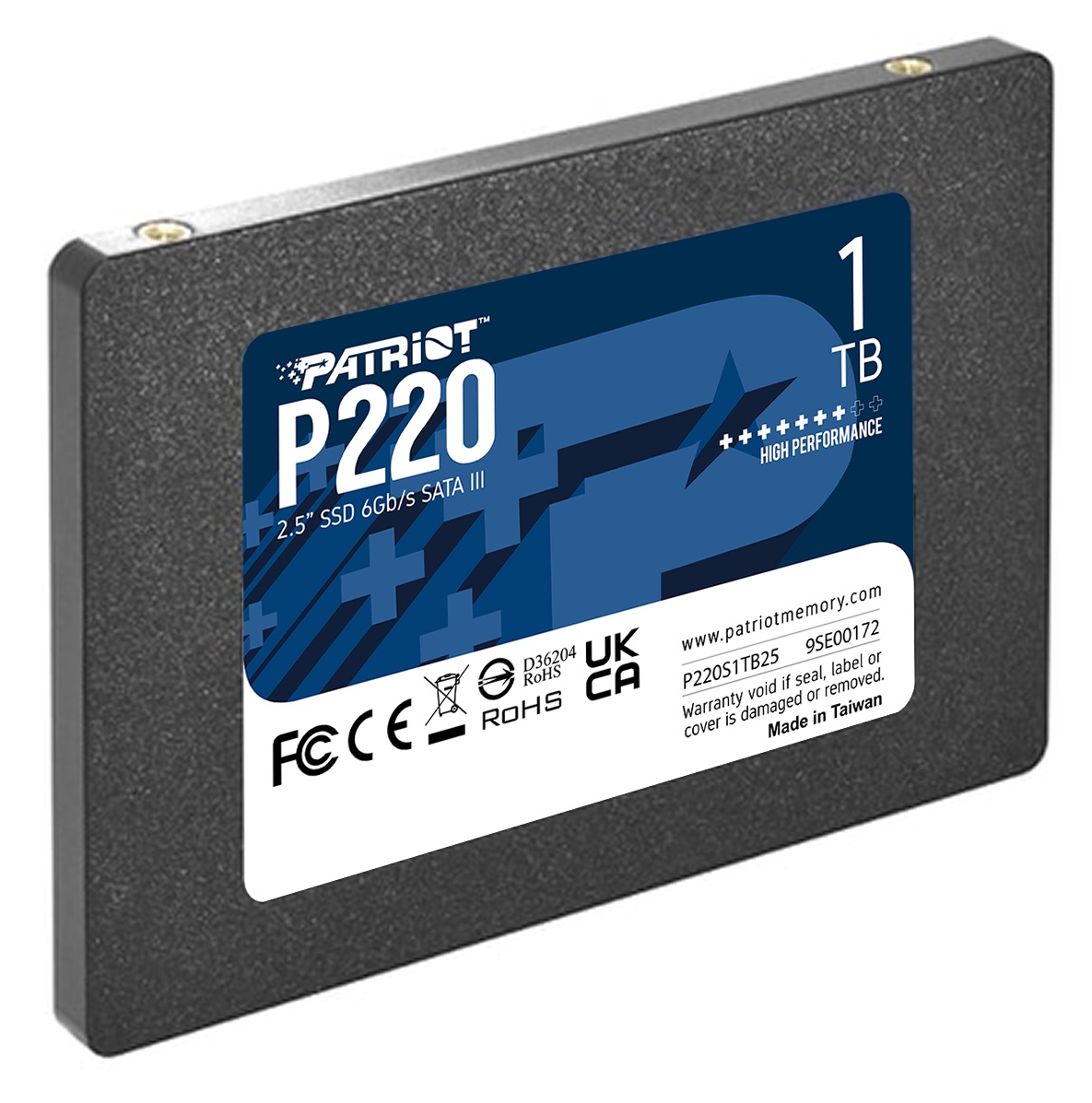 Накопітер SSD 1TB Patriot P220 2.5" SATAIII TLC P220S1TB25, фото №3