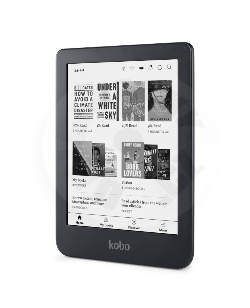 Электронная книга 6" Kobo Clara 2E / 16Gb / Linux / Wi-Fi / Bluetooth / Цветной сенсорный E-Ink экран (1448 x 1072) / Настраиваемая яркость / Влагозащищенность IPX8 / До 3 недель работы от батареи / Синяя, фото №1