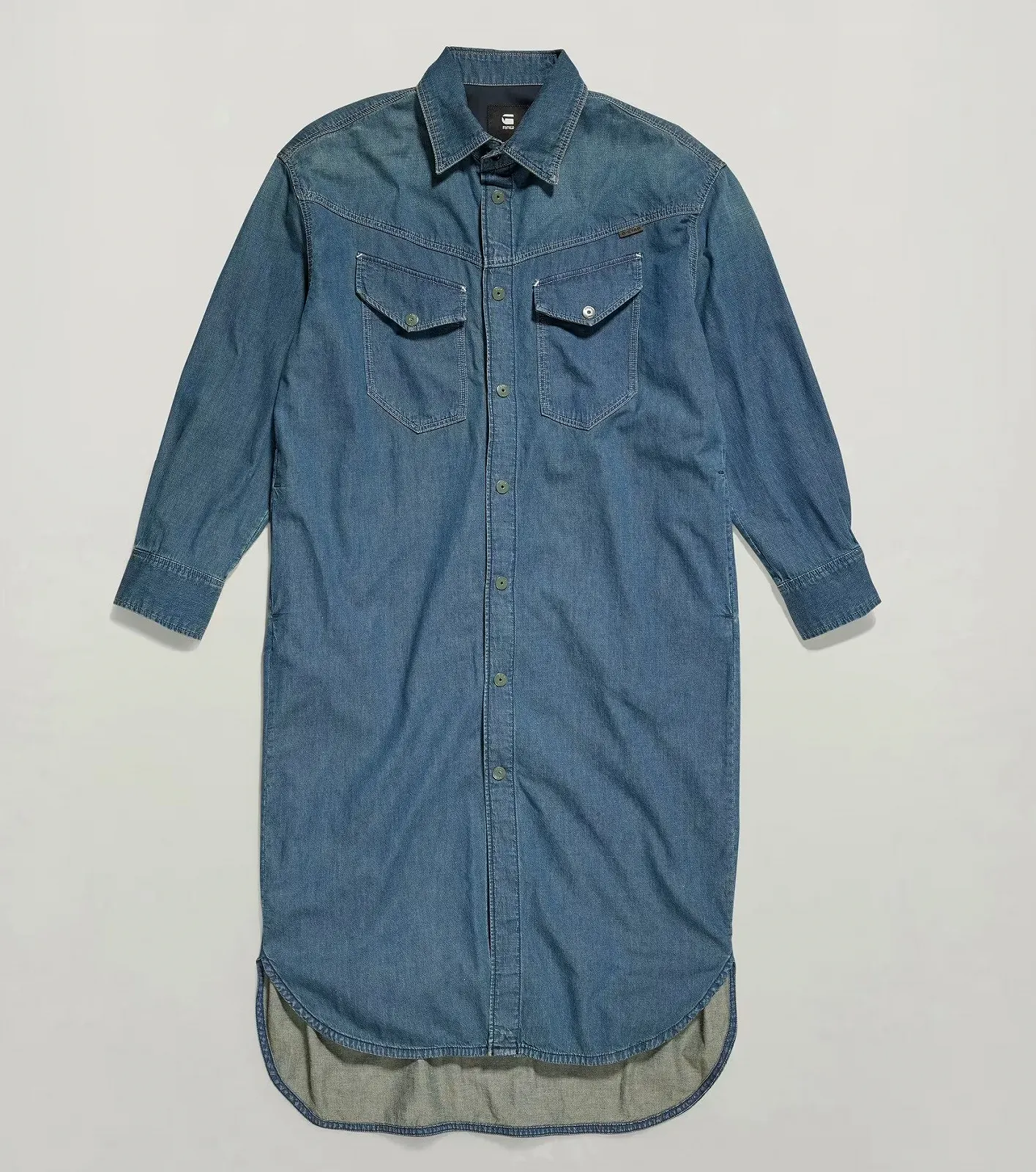 Женское платье G-Star RAW Long Western Shirt Dress Evergreen - M, фото №4