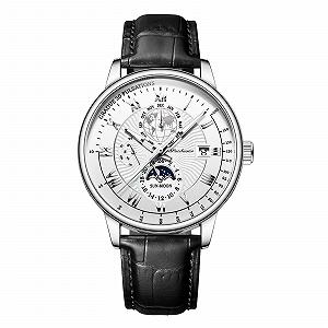 Годинник FORSINING Чоловічий Quartz Analogue Moon Phase Luxury Stainless Steel - Фото 1