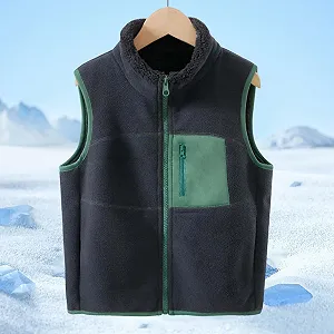 Жилет стеганый однотонный детский synthetic.ua - Фото 1