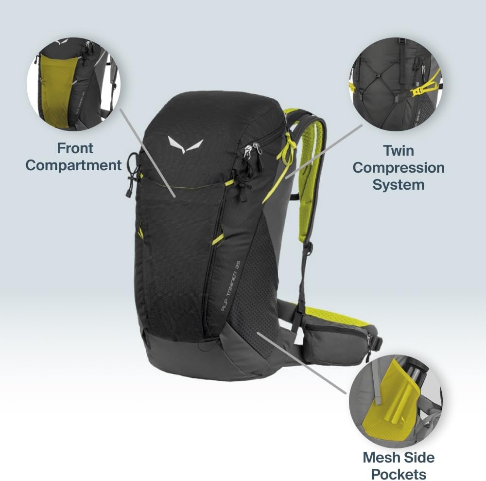 Рюкзак Salewa Unisex Alp 25 л. Черно-синяя, фото №5