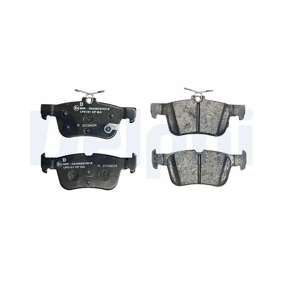 Комплект тормозных колодок DELPHI LP3151 дисковый тормоз для FORD FORD USA задний мост, фото №1