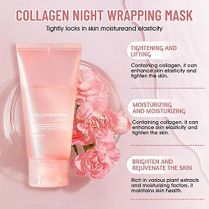 Маска Ночная Allony Collagen, для лица, пилинг, коллагеновая, органическая, для всех типов кожи, 75 мл synthetic.ua - Фото 1