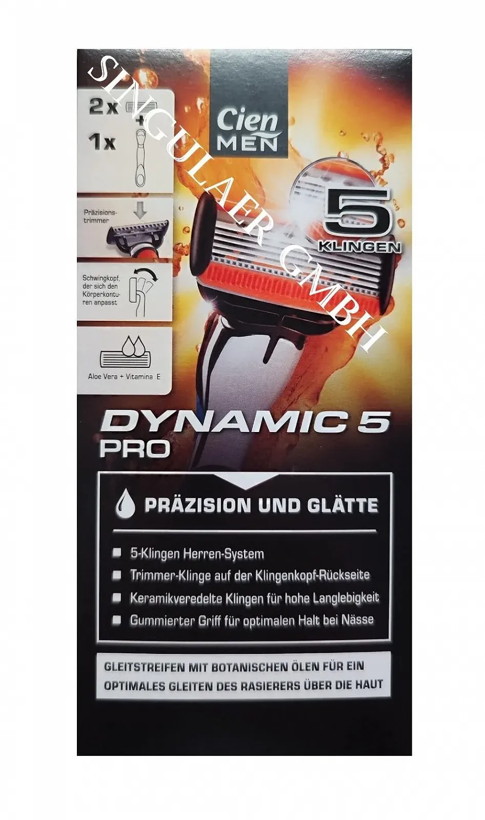 Бритвена система Cien MEN Dynamic 5 Pro 5 лез, фото №1