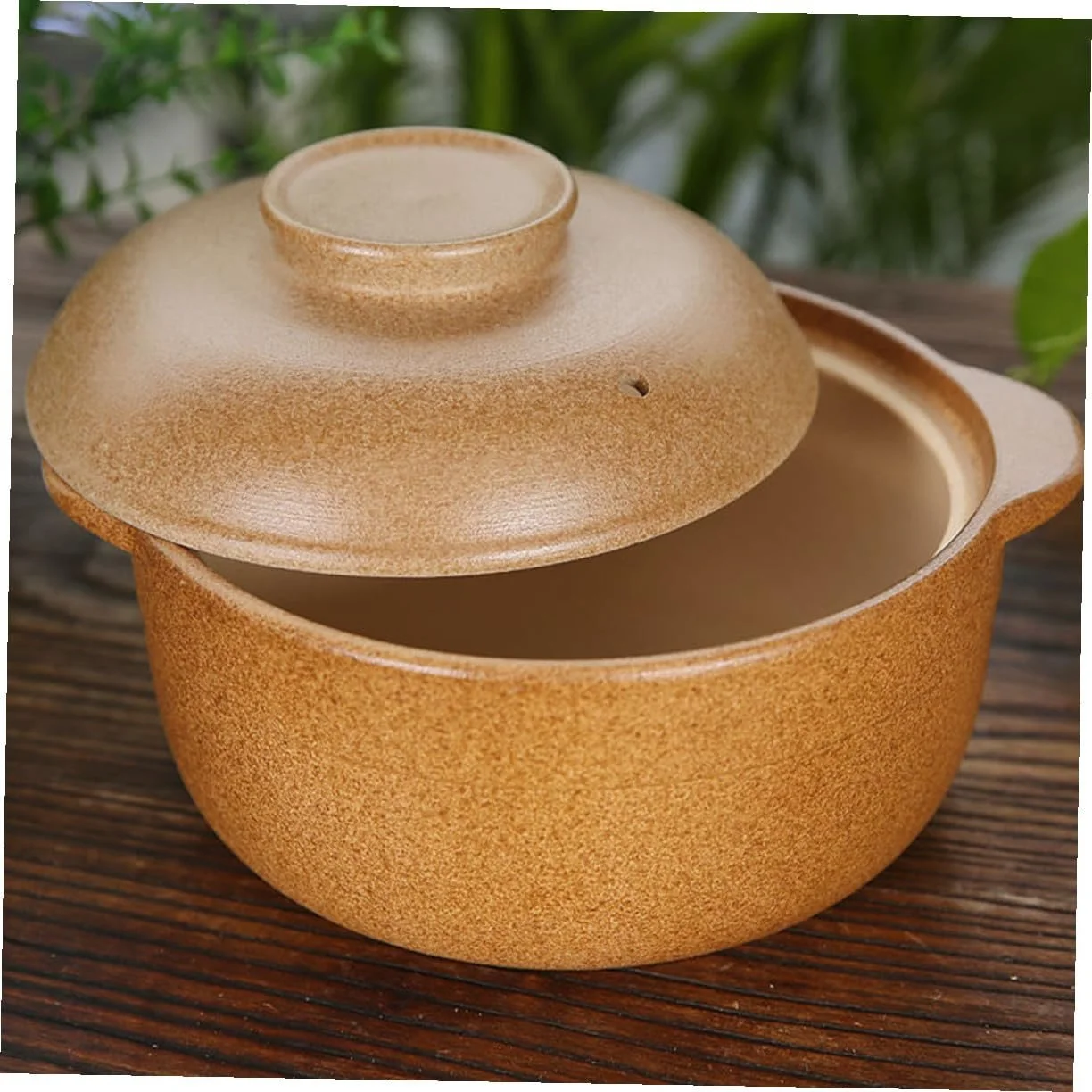 Кастрюля для тушения PRETYZOOM Керамическая Термостойкая Антипригарная с эргономичной ручкой для газовых плит, фото №6