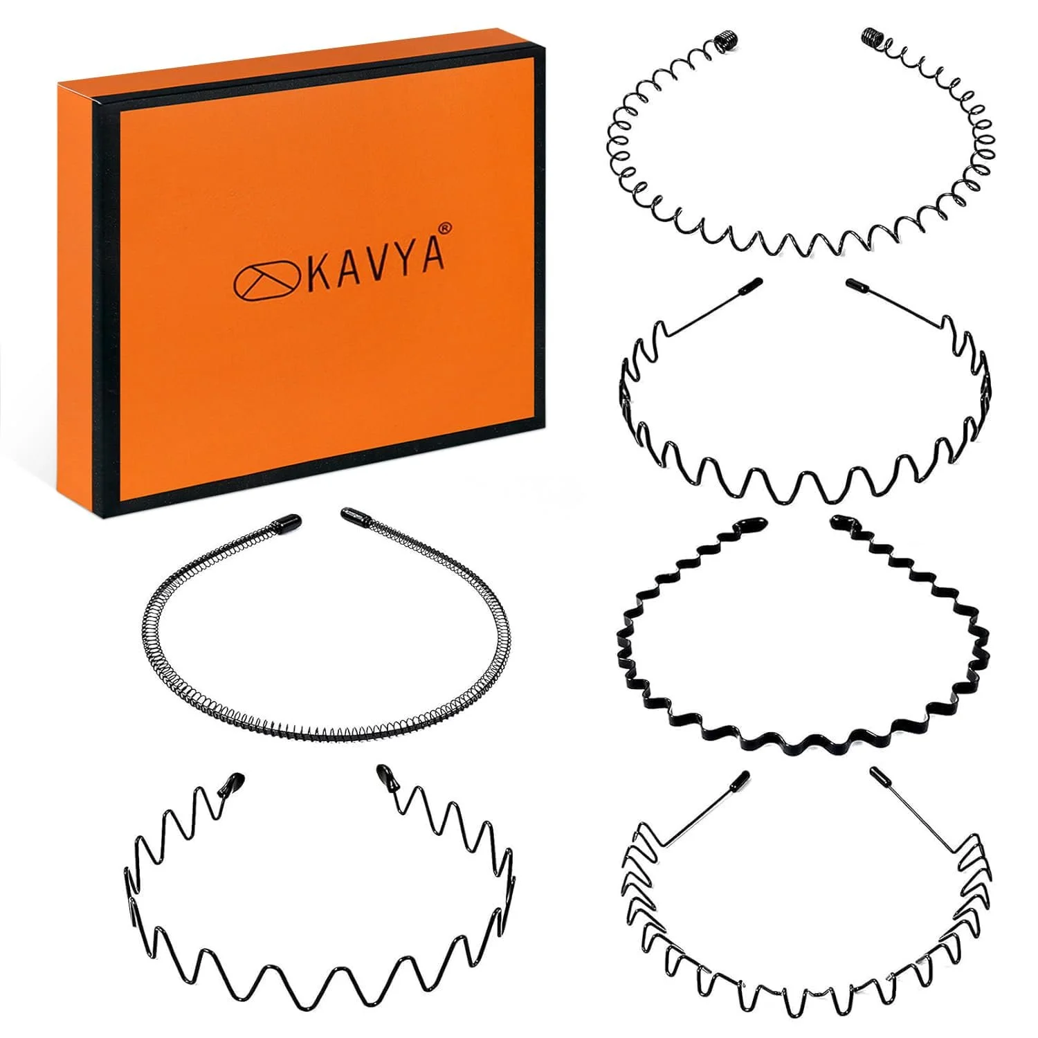 Обруч Kavya Металевий Набір 6 штук, фото №1