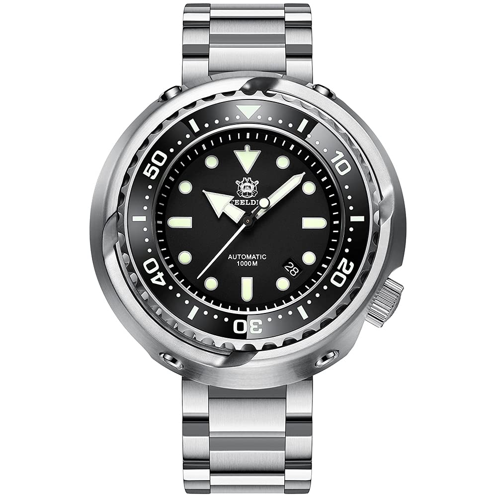 Годинник STEELDIVE Waterproof Diving Automatic Mechanical NH35A Saphire Crystal Чоловічий Нержавіюча сталь, фото №1
