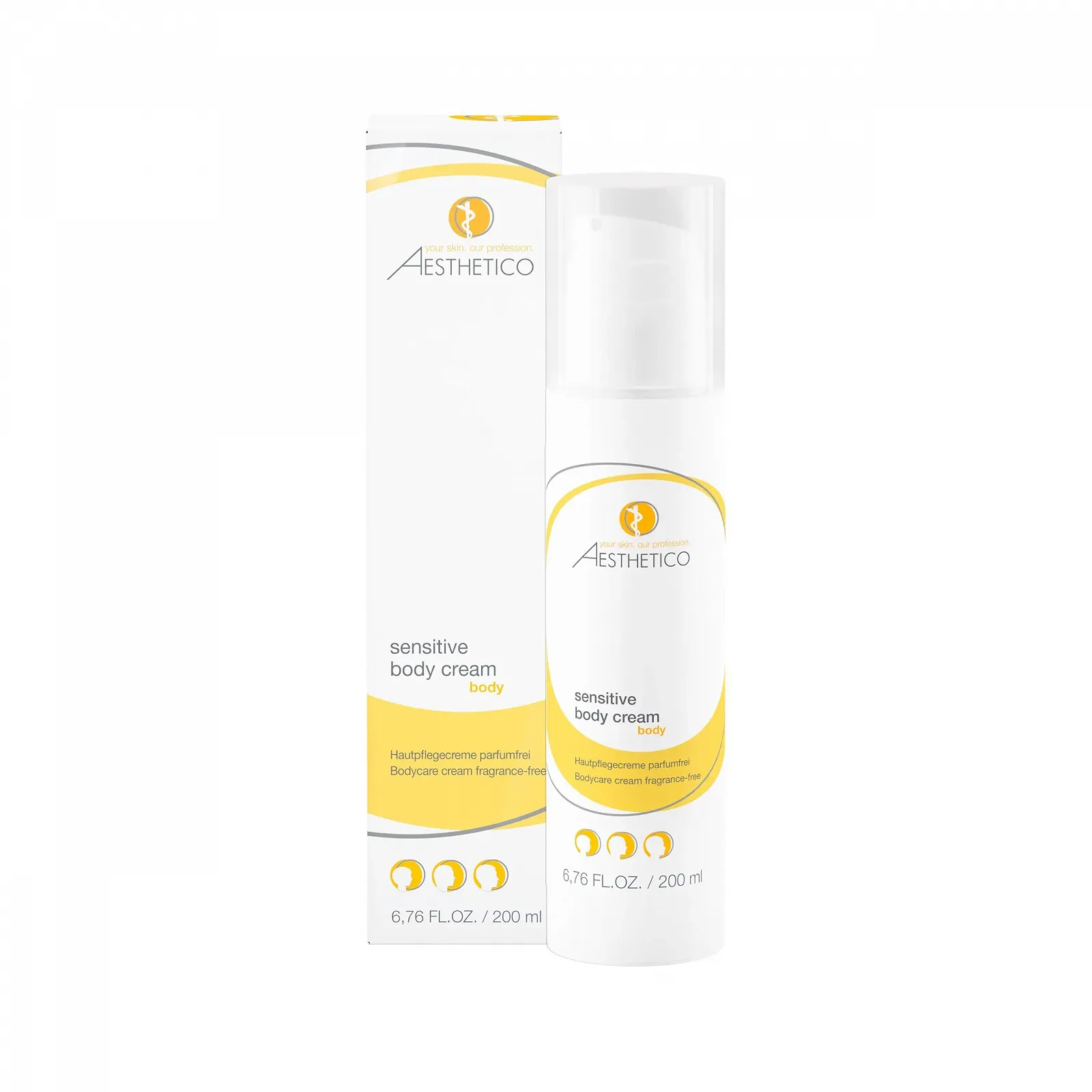 Крем для тіла AESTHETICO Sensitive для чутливої шкіри, 200 мл, фото №1