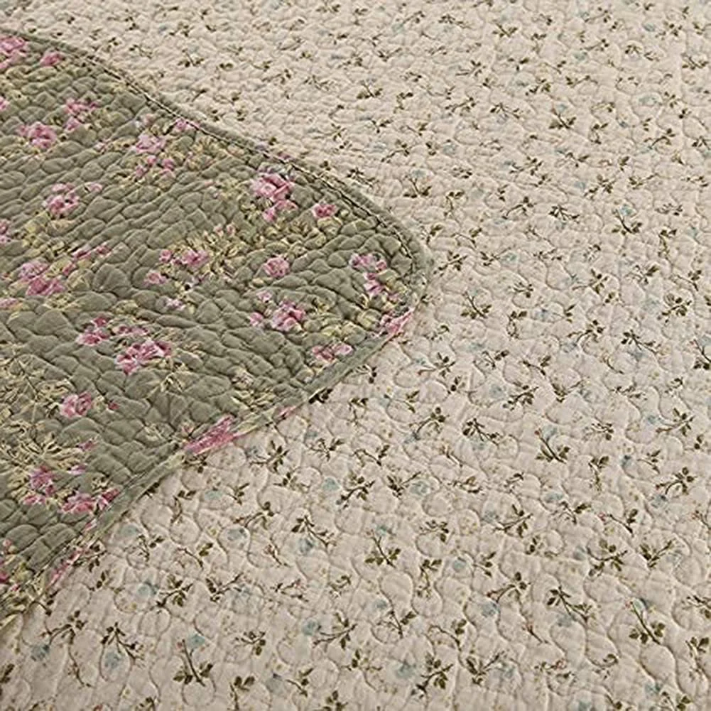 Покривало стьобане SETSCZY в стилі печворк Двосторонній 3 предмети Наволочки, фото №6