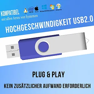 USB-флеш-накопичувач JBOS 32GB 2 Pack USB 2.0 Yellow & Blue synthetic.ua - Фото 1