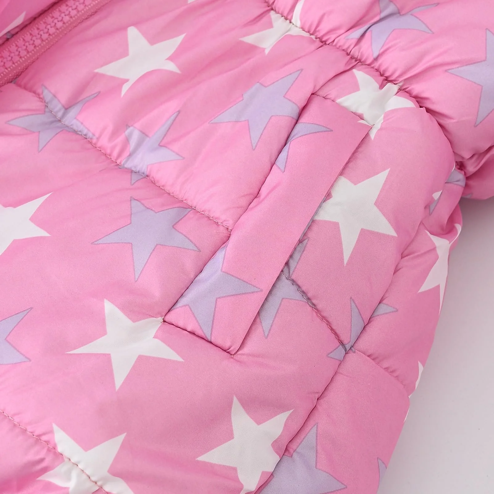 Детская зимняя куртка Sfwqoifou для девочек, теплая зимняя парка с меховым капюшоном, детская уличная куртка, стеганая куртка на подкладке, зимнее пальто с длинными рукавами, утолщенная ветрозащитная детская куртка, фото №4