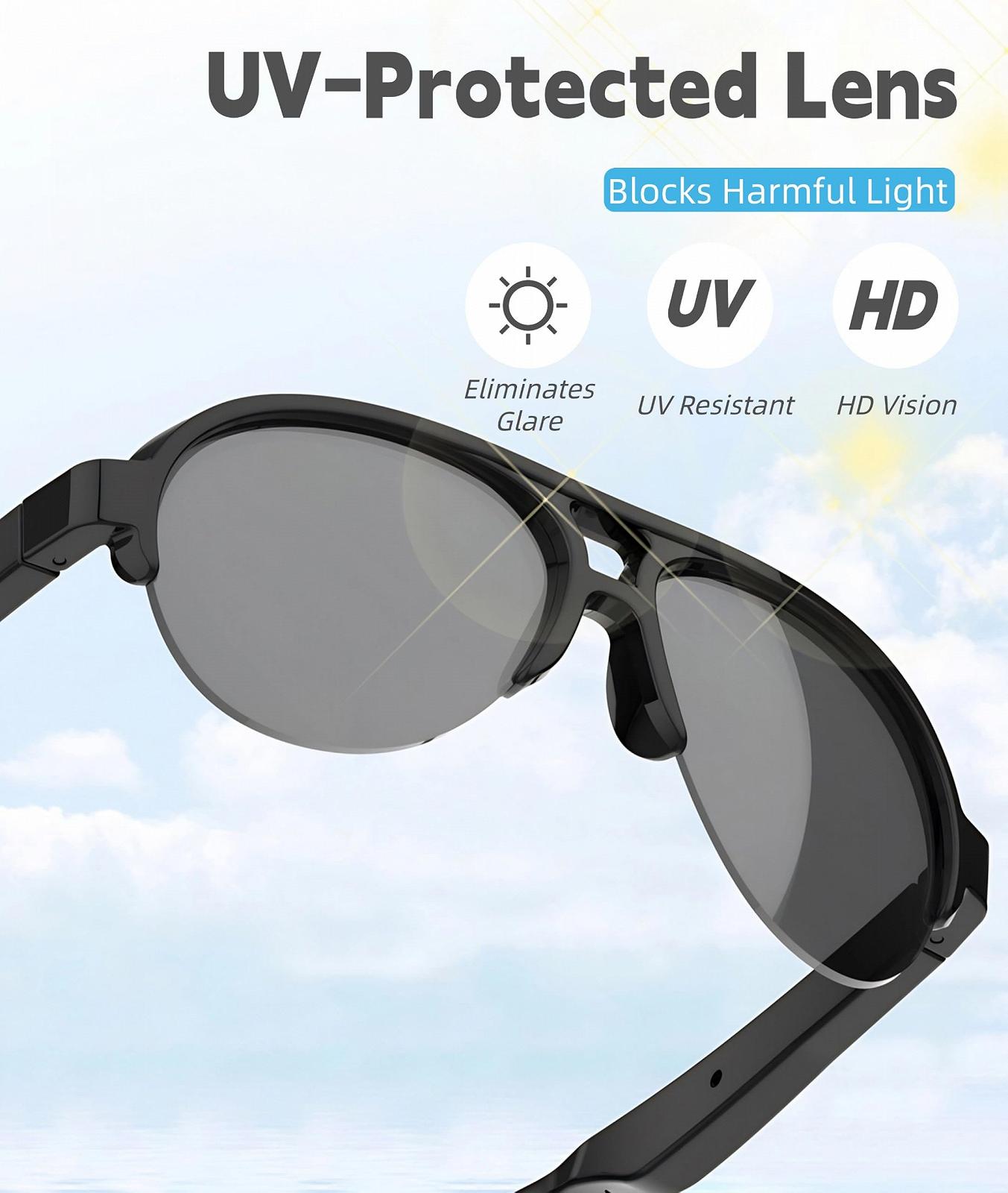 Розумні окуляри для перекладу Bluetooth Сонцезахисні, фото №5