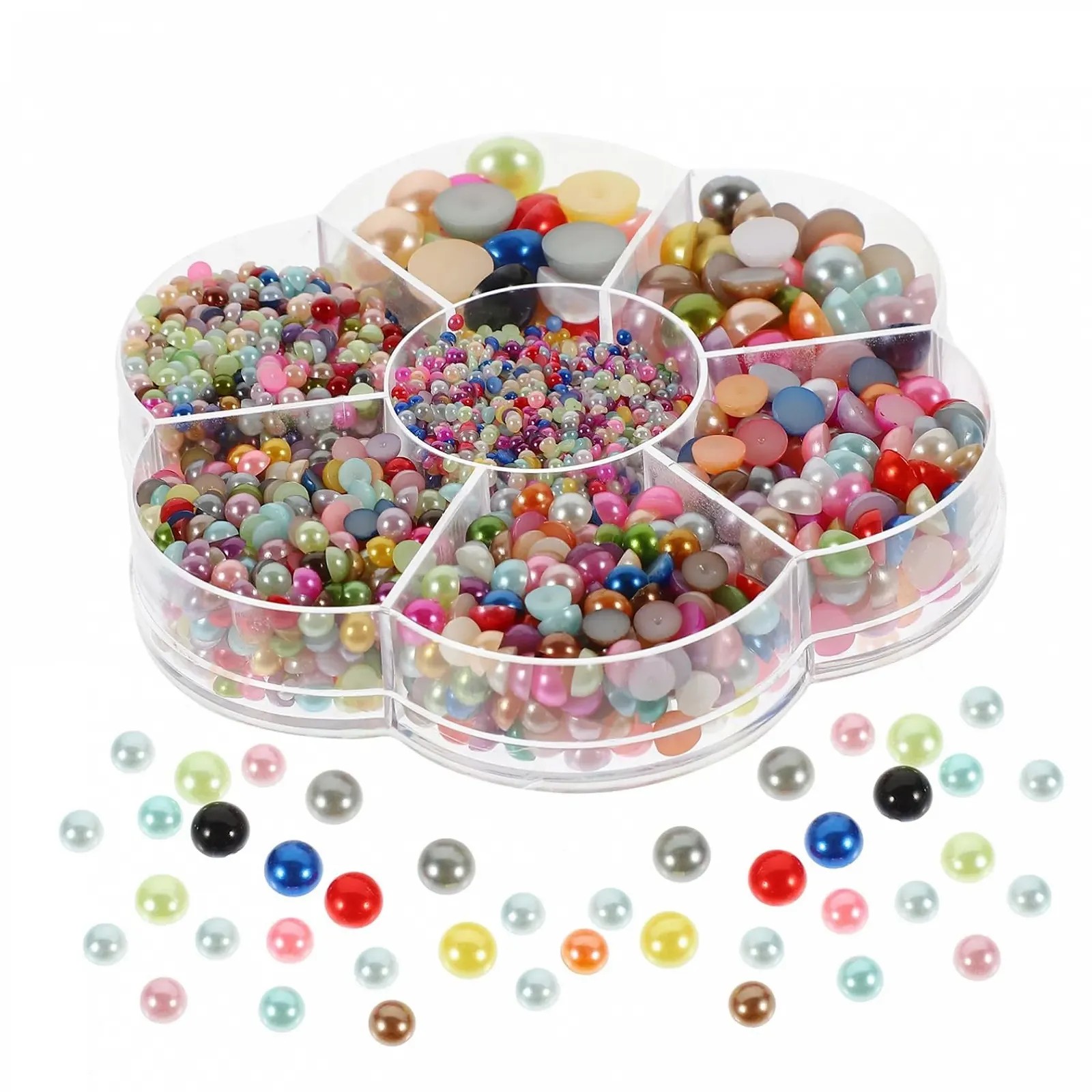 Полукруглые жемчужины Operitacx для DIY-маникюра, разноцветные, простые в использовании, для ногтей и украшений для волос, для домашнего DIY и особых случаев, фото №6 Полукруглые жемчужины Operitacx для DIY-маникюра, разноцветные, простые в использовании, для ногтей и украшений для волос, для домашнего DIY и особых случаев, фото №6