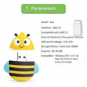 USB-флеш-накопичувач BorlterClamp 64 GB USB 2.0 Bee ціна на synthetic.ua - Фото 1 USB-флеш-накопичувач BorlterClamp 64 GB USB 2.0 Bee synthetic.ua - Фото 1