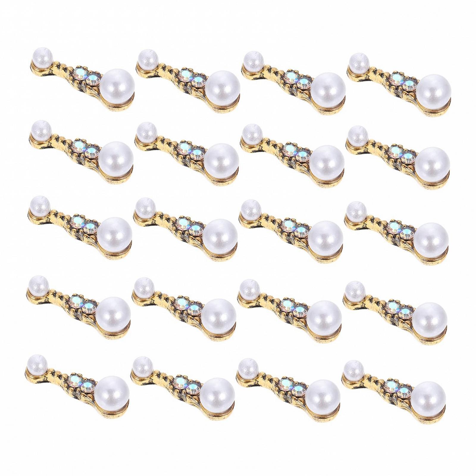 Аксессуары для маникюра Beavorty 20 штук, металлические декоративные украшения для ногтей для женщин, фото №1