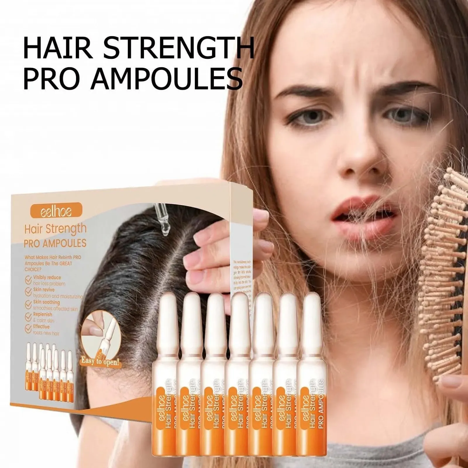 Ампули для росту волосся Liascy Prestige, відновлення росту (3 шт. в упаковці), фото №2 Ампули для росту волосся Liascy Prestige, відновлення росту (3 шт. в упаковці), фото №2