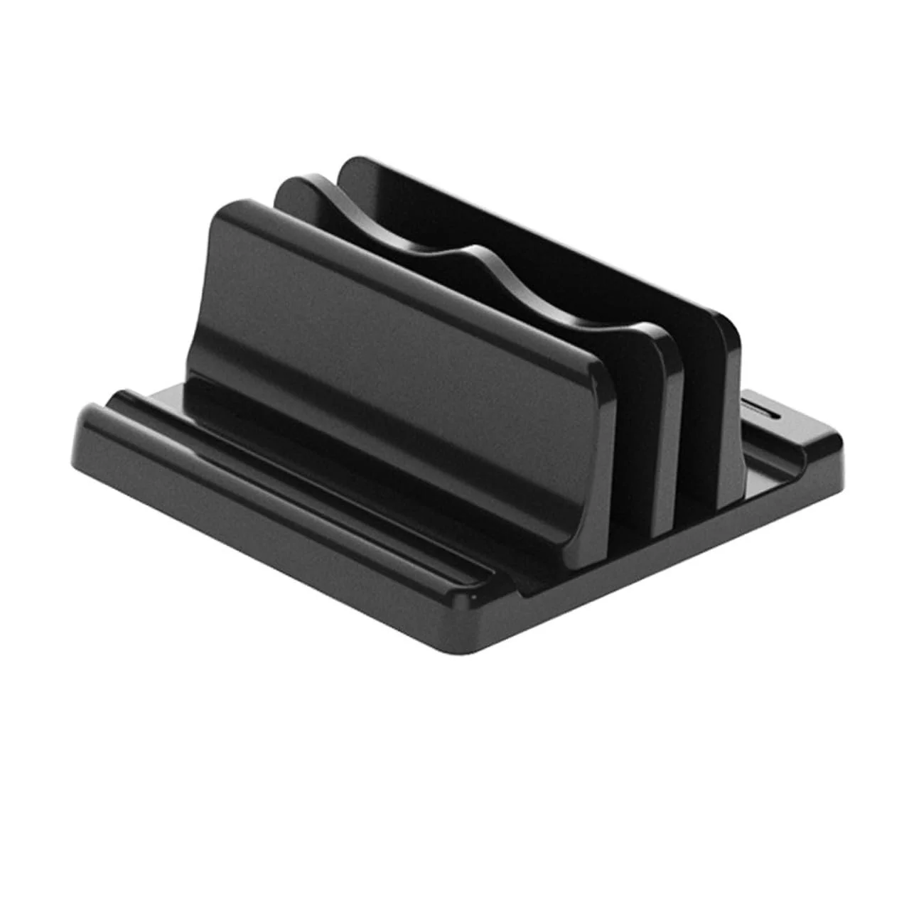 Вертикальная Подставка для Ноутбука с Двойными Слотами Регулируемая Экономия Пространства Держатель для Ноутбука Планшета и Книг Прочный Органайзер для Стола и Рабочего места, фото №1