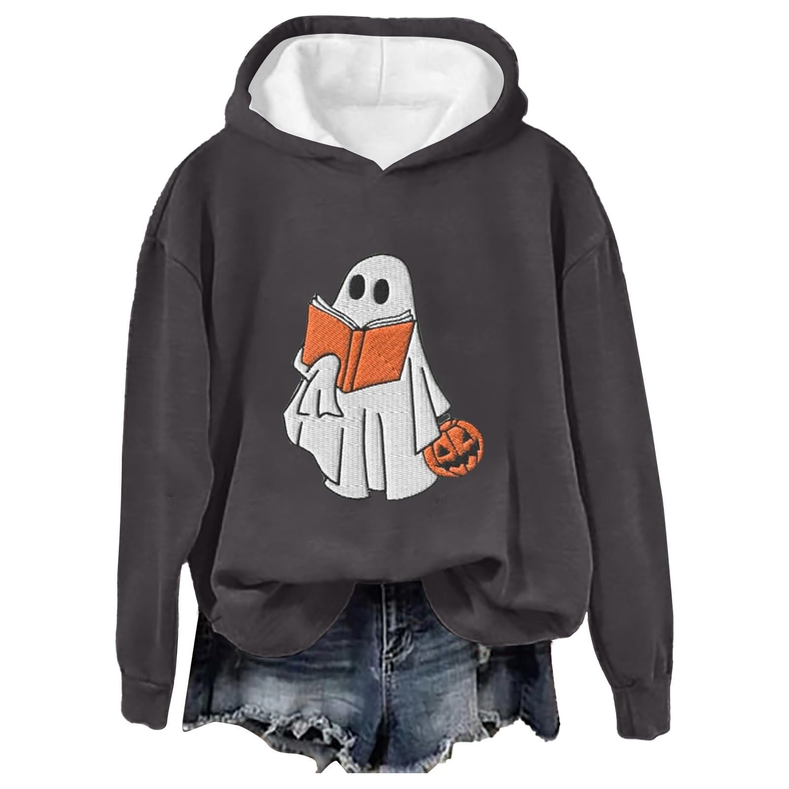 Женский свитшот Generisch Классический Свободный Крой Мягкий Черный, фото №1