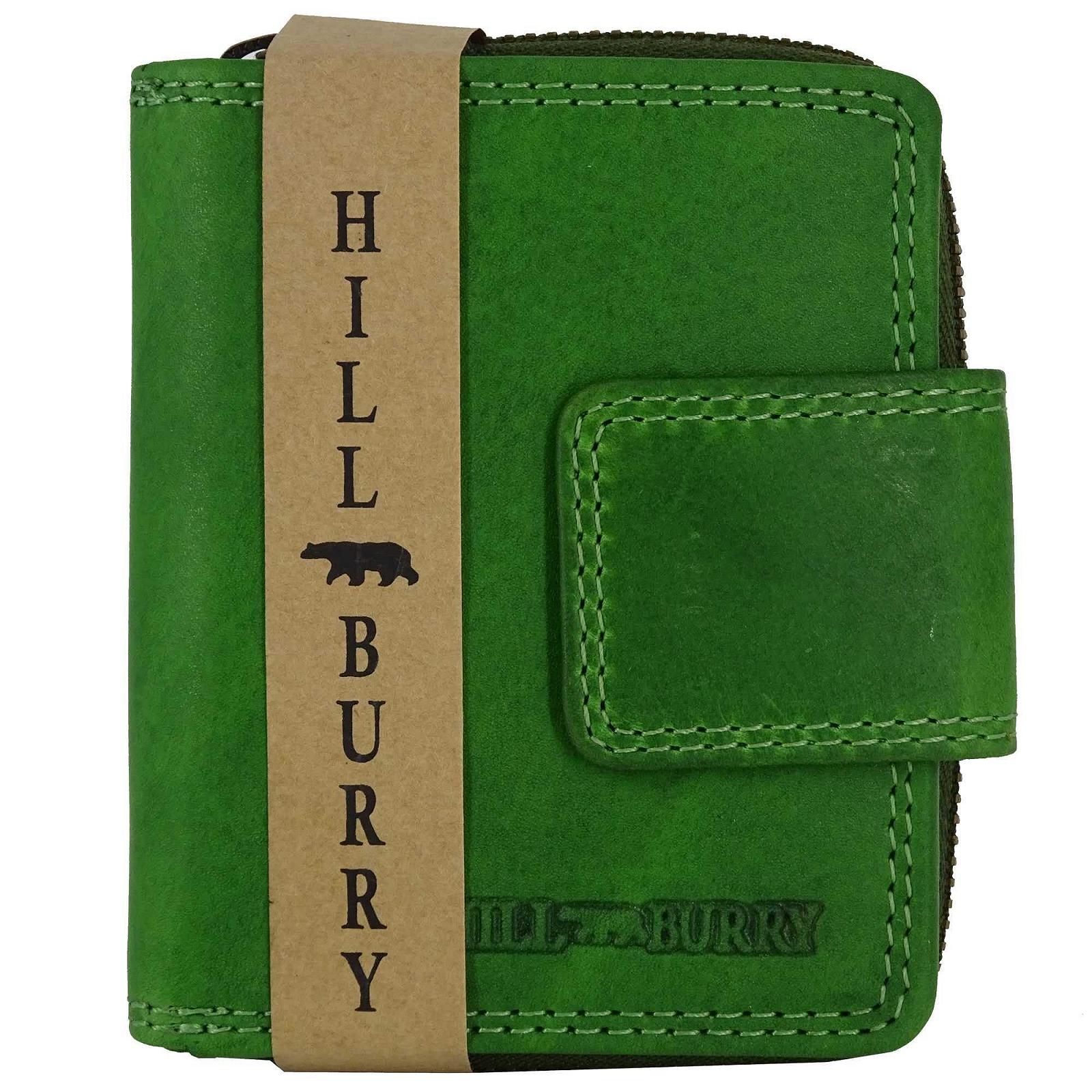 Гаманець Hill Burry з RFID захистом Шкіряний Жіночий Довгий Зелений, фото №2