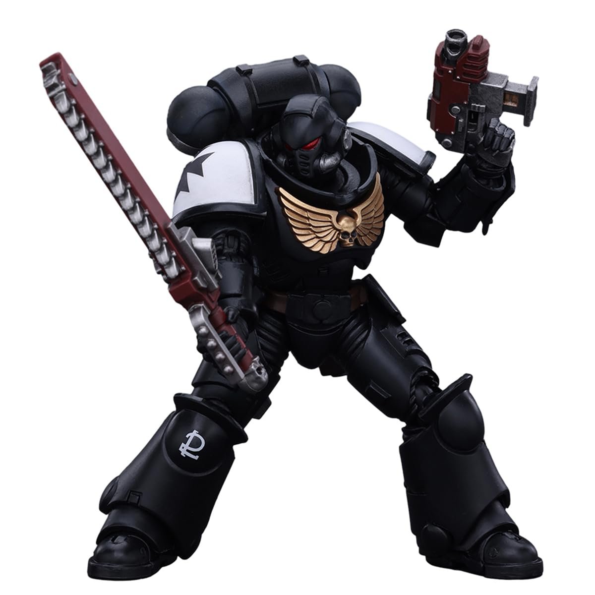 Фігурка Joytoy Warhammer 40,000 1/18 Space Marines Black Templars Outriders Brother Valtus, фото №3