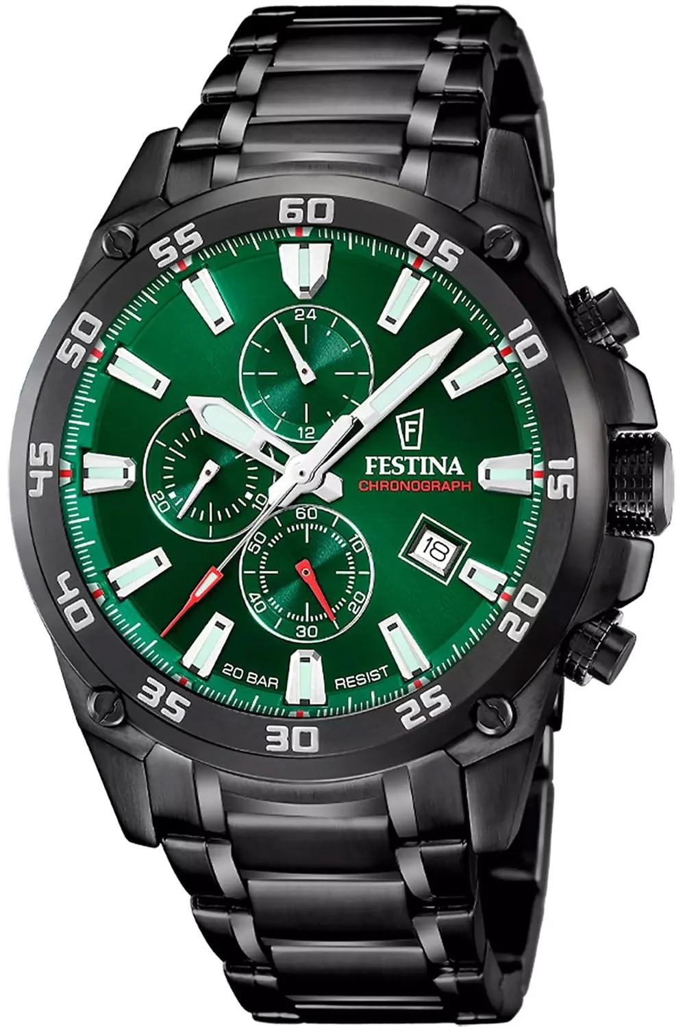 Годинник FESTINA CAB.CRONO ACE.ESF.Verd. F20735/2, фото №1 Годинник FESTINA CAB.CRONO ACE.ESF.Verd. F20735/2, фото №1