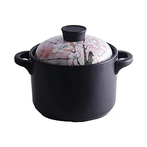 Купити Каструля AIBAB для тушкування, жаростійка з кришкою, керамічна для супу з двома ручками - Фото 1 Каструля AIBAB для тушкування, жаростійка з кришкою, керамічна для супу з двома ручками - Фото 1