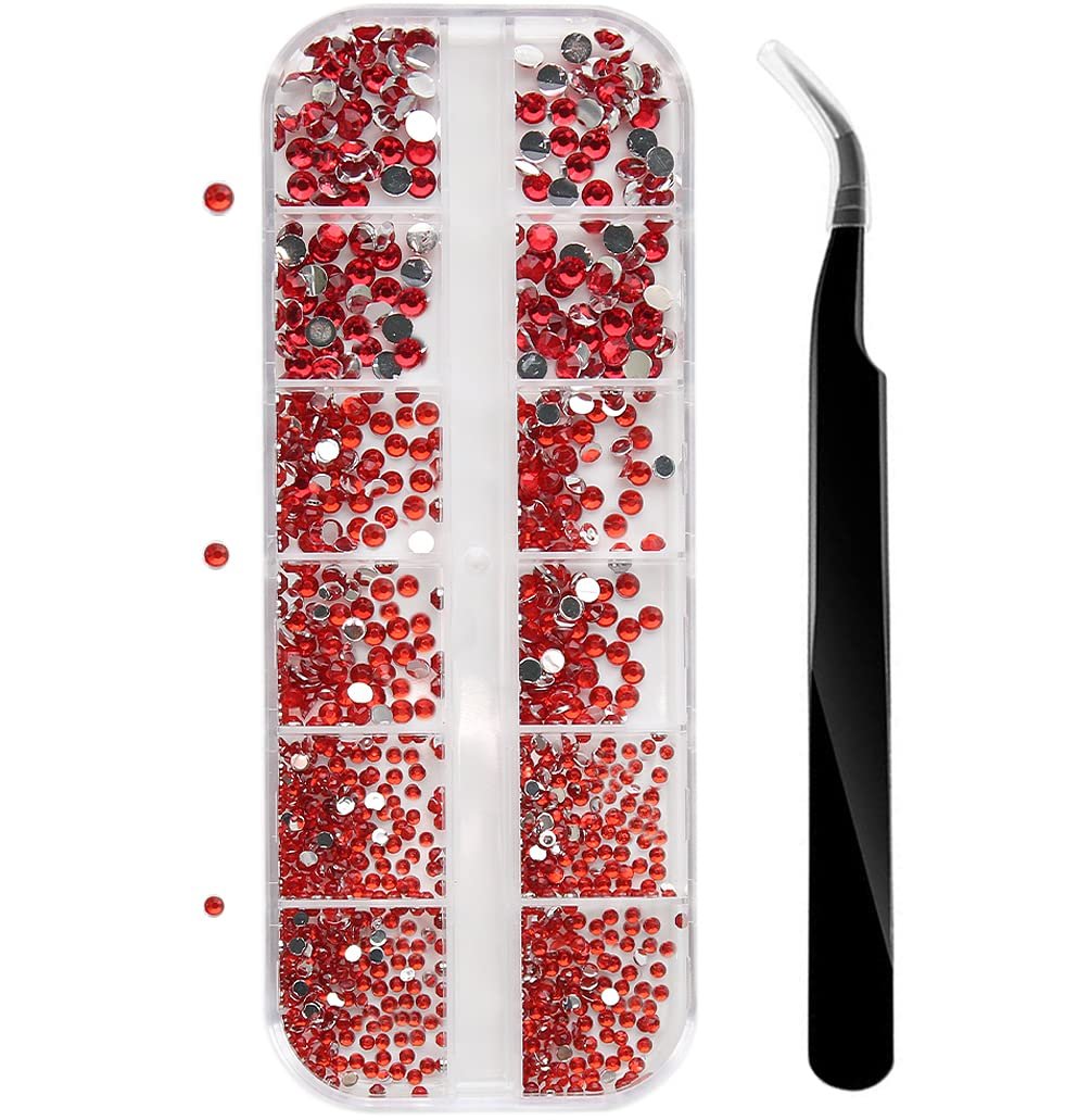 Стразы Плоские для ногтей Блестящие Камни для дизайна ногтей 2 мм, 3 мм, 4 мм Розовый, 1500 шт, фото №1