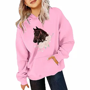 Худи Пуловер для девочки-подростка Осенний худи с молнией, повседневный теплый худи-куртка, теплый свитшот с капюшоном, мешковатые спортивные худи synthetic.ua - Фото 1