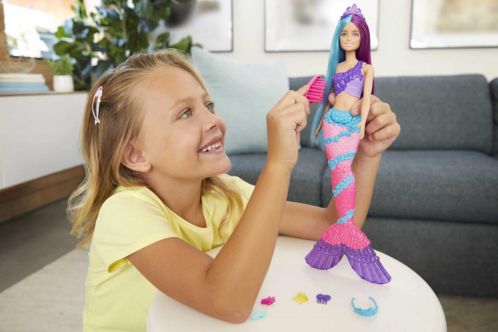 Кукла Barbie GTF39 Dreamtopia Русалка с очень длинными фантазийными волосами двух цветов, фото №2