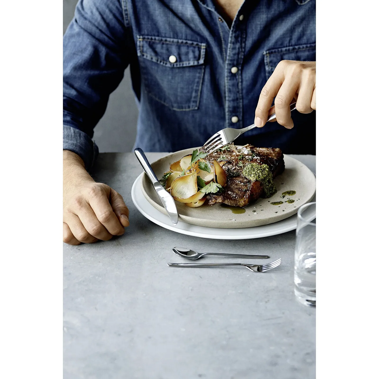 Ложка столова WMF Flame 21 см, Cromargan Protect, полірована нержавіюча сталь, блискуча, фото №4