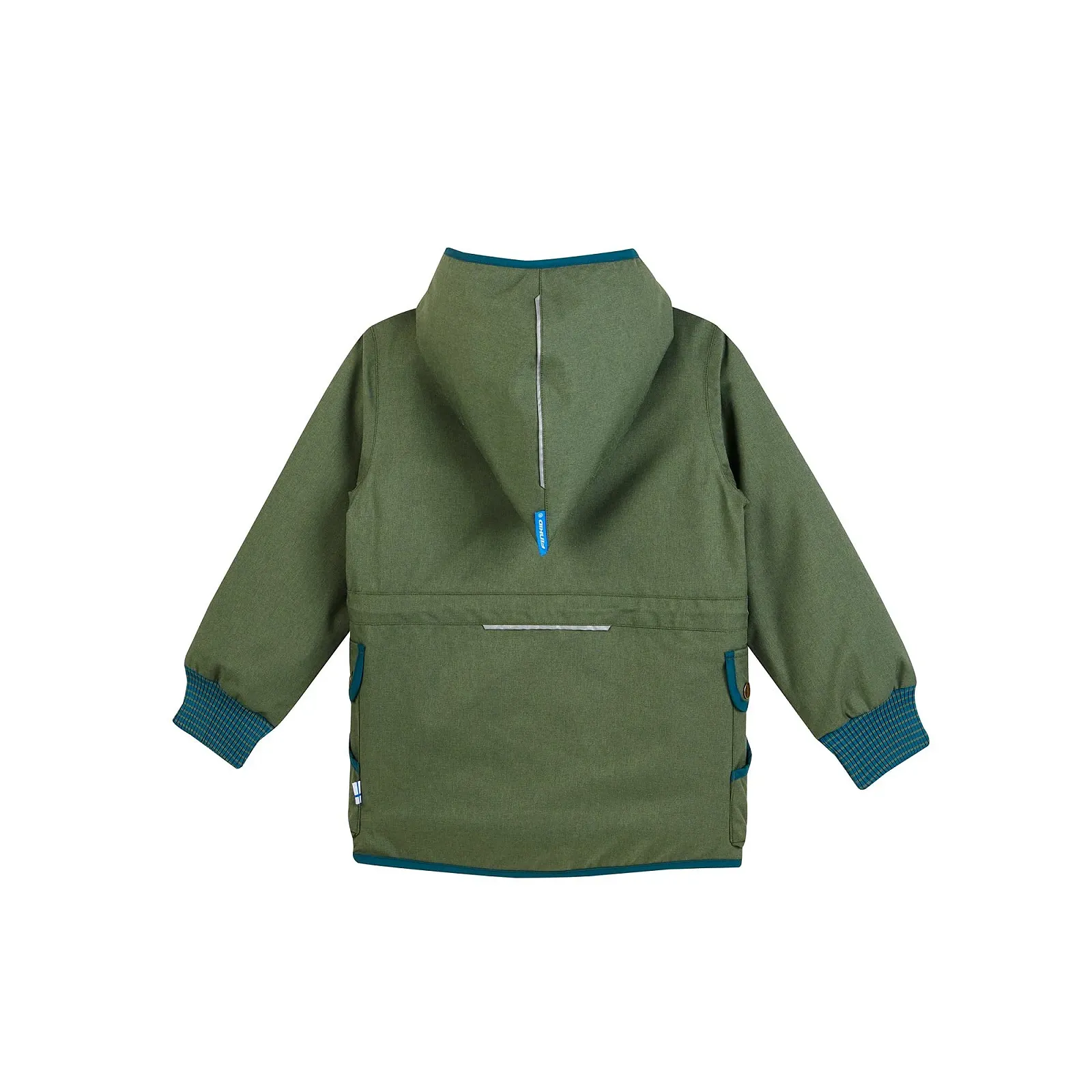 Детская парка 2-в-1 Finkid Kamu Ice со съемной стеганой подкладкой и светоотражающим принтом животных, фото №5