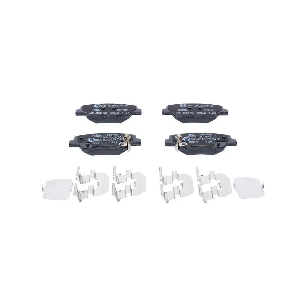 Комплект гальмівних колодок дискового гальма ATE 13.0460-5786.2 для SSANGYONG HYUNDAI KIA, фото №1