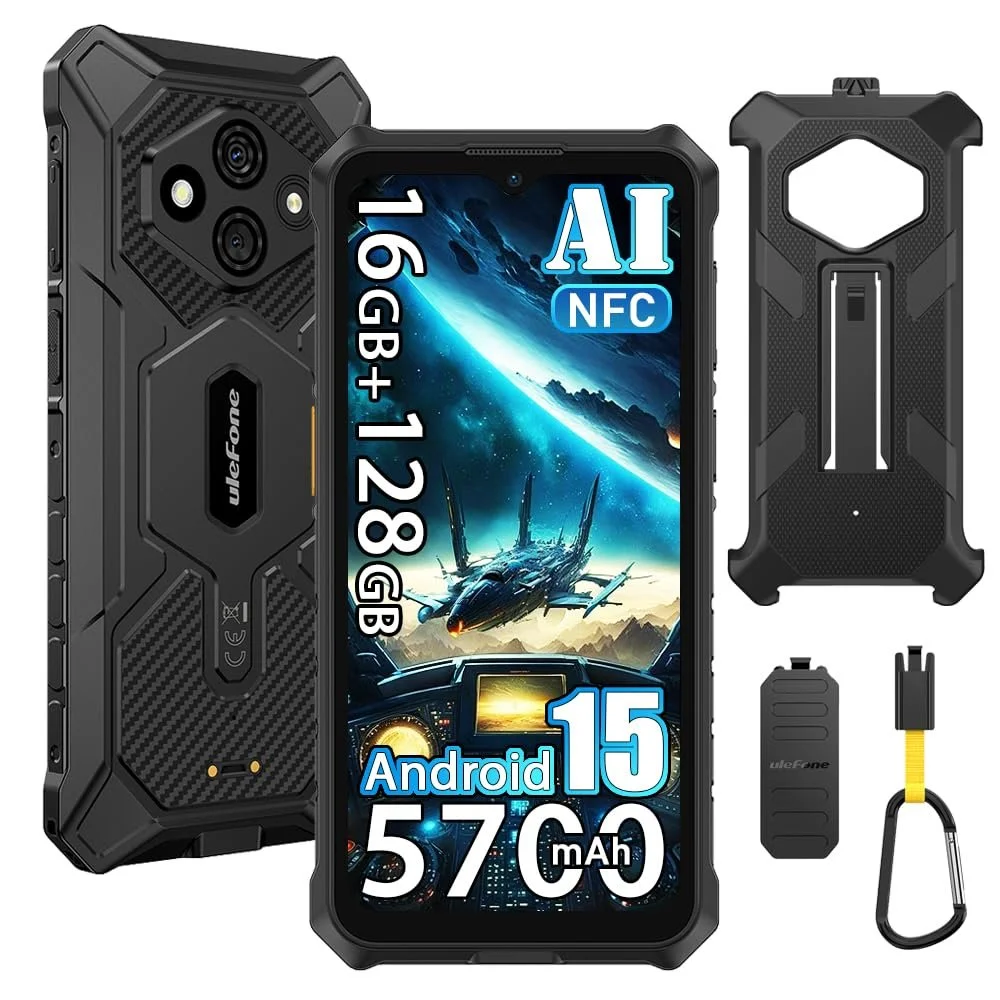 Смартфон Ulefone Rugking 3 Pro 16GB+128GB 5700mAh IP68 Black з чохлом, фото №1 Смартфон Ulefone Rugking 3 Pro 16GB+128GB 5700mAh IP68 Black з чохлом, фото №1
