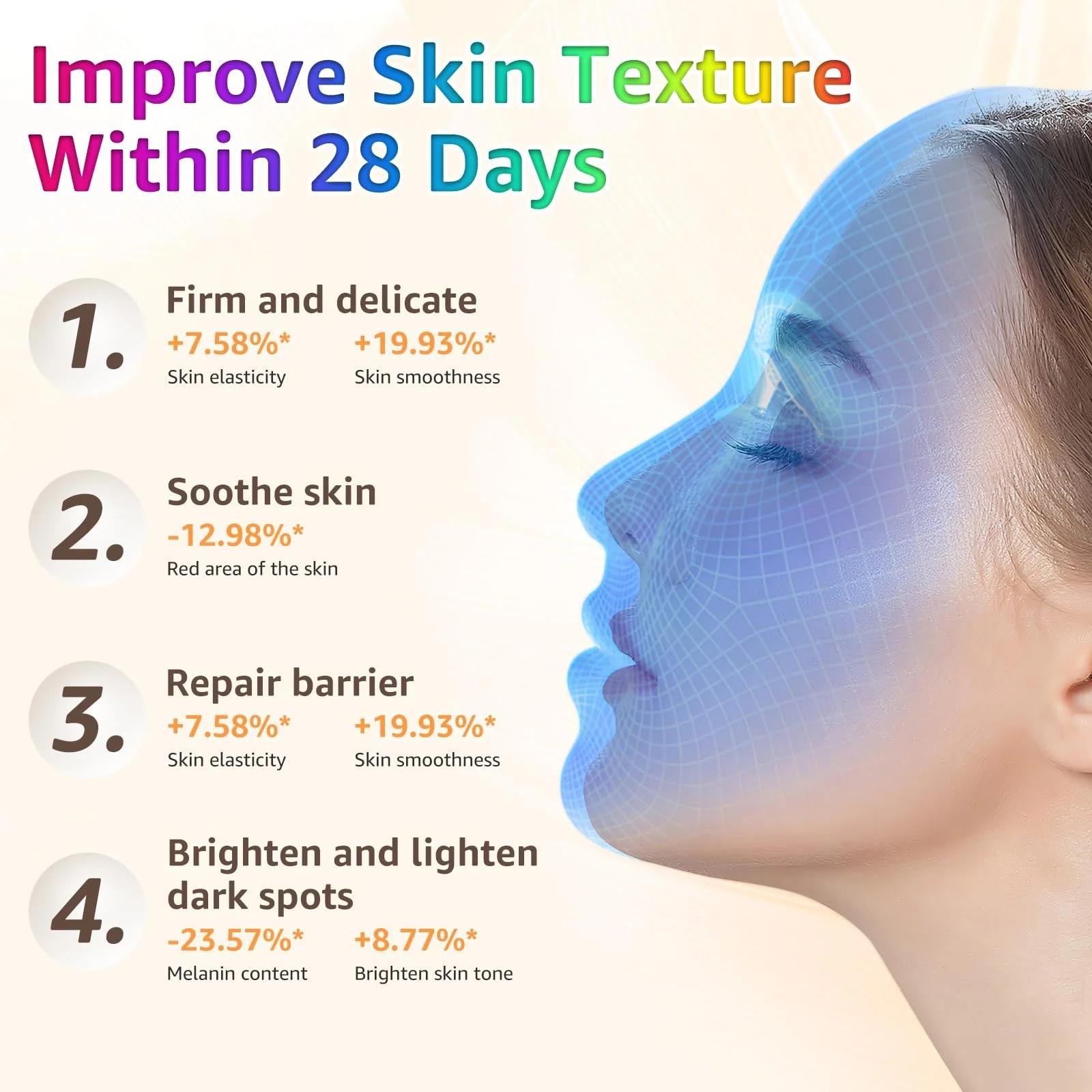 LED Маска для обличчя та шиї Advanced, ближнє інфрачервоне червоне світло, омолодження, антивіковий засіб проти зморшок, фото №4 LED Маска для обличчя та шиї Advanced, ближнє інфрачервоне червоне світло, омолодження, антивіковий засіб проти зморшок, фото №4