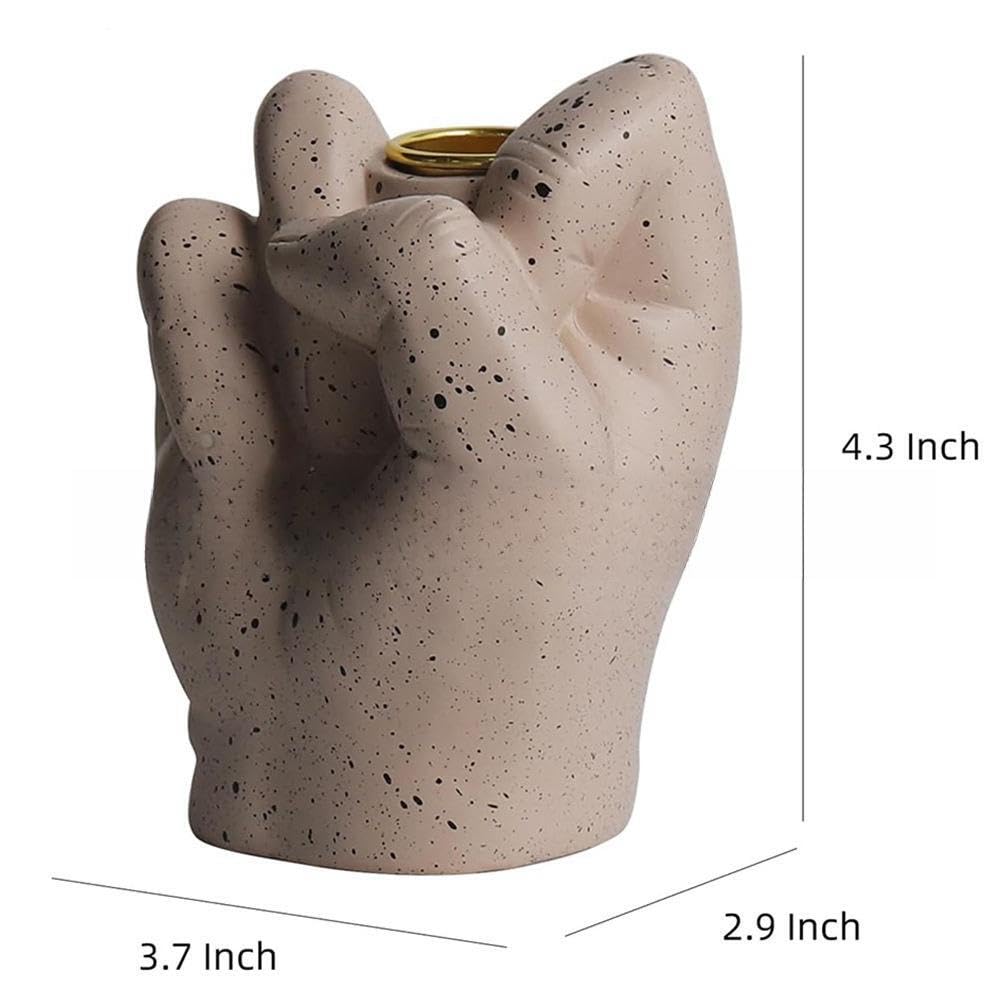 Подсвечник Craft Finger со смешным подсвечником в виде среднего пальца 11 см статуэтка для декора (уп. из 2), фото №5