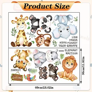 Наклейка на стіну Forest and Forest Animals 2 шт. 30 x 60 см synthetic.ua - Фото 1