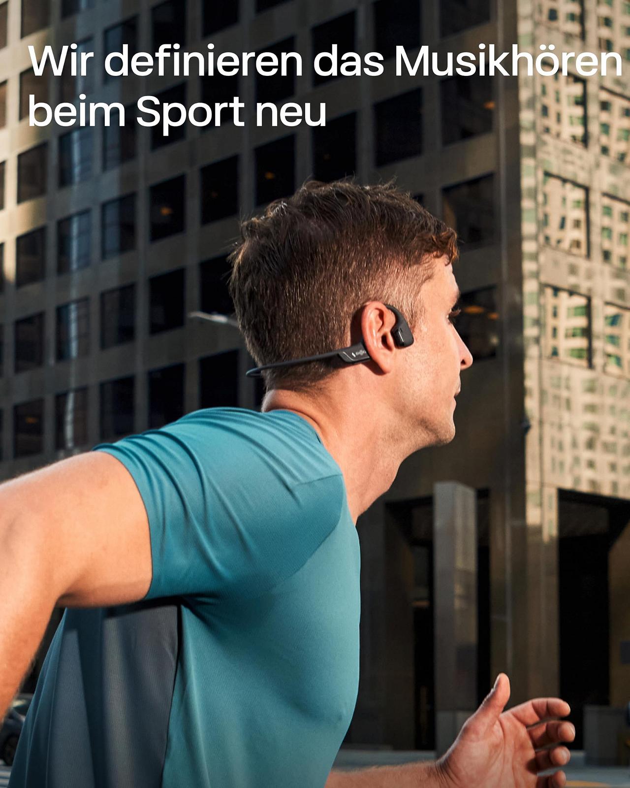 Навушники спортивні кісткової провідності SHOKZ OpenRun Pro 2 Bluetooth 5.3, мікрофон з шумопоглинанням, IP55, 12 годин відтворення, USB-C, світловідбивачі, фото №3