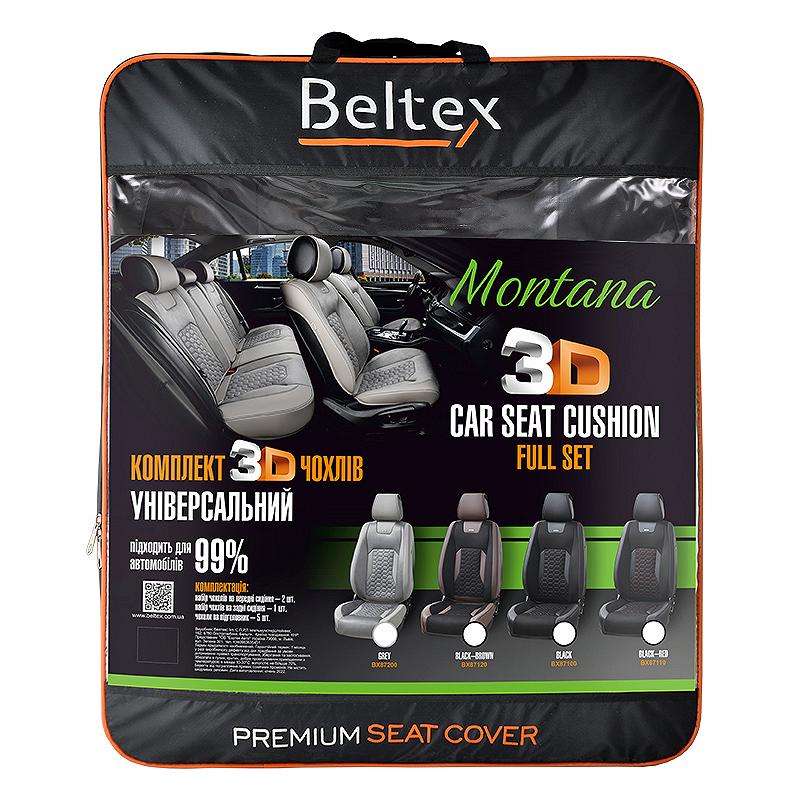 Комплект 3D чохли для сидінь BELTEX Montana black, фото №8