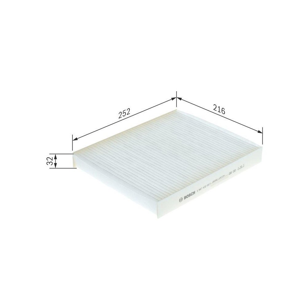 Фильтр салона BOSCH 1 987 432 057 AUDI SEAT SKODA VW, фото №1 Фильтр салона BOSCH 1 987 432 057 AUDI SEAT SKODA VW, фото №1
