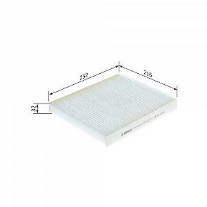 Фильтр салона BOSCH 1 987 432 057 AUDI SEAT SKODA VW - Фото 1