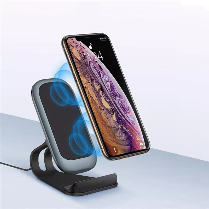 Беспроводное зарядное устройство ColorWay Wireless Stand 10W Blue (CW-CHW30Q-BL), фото №4