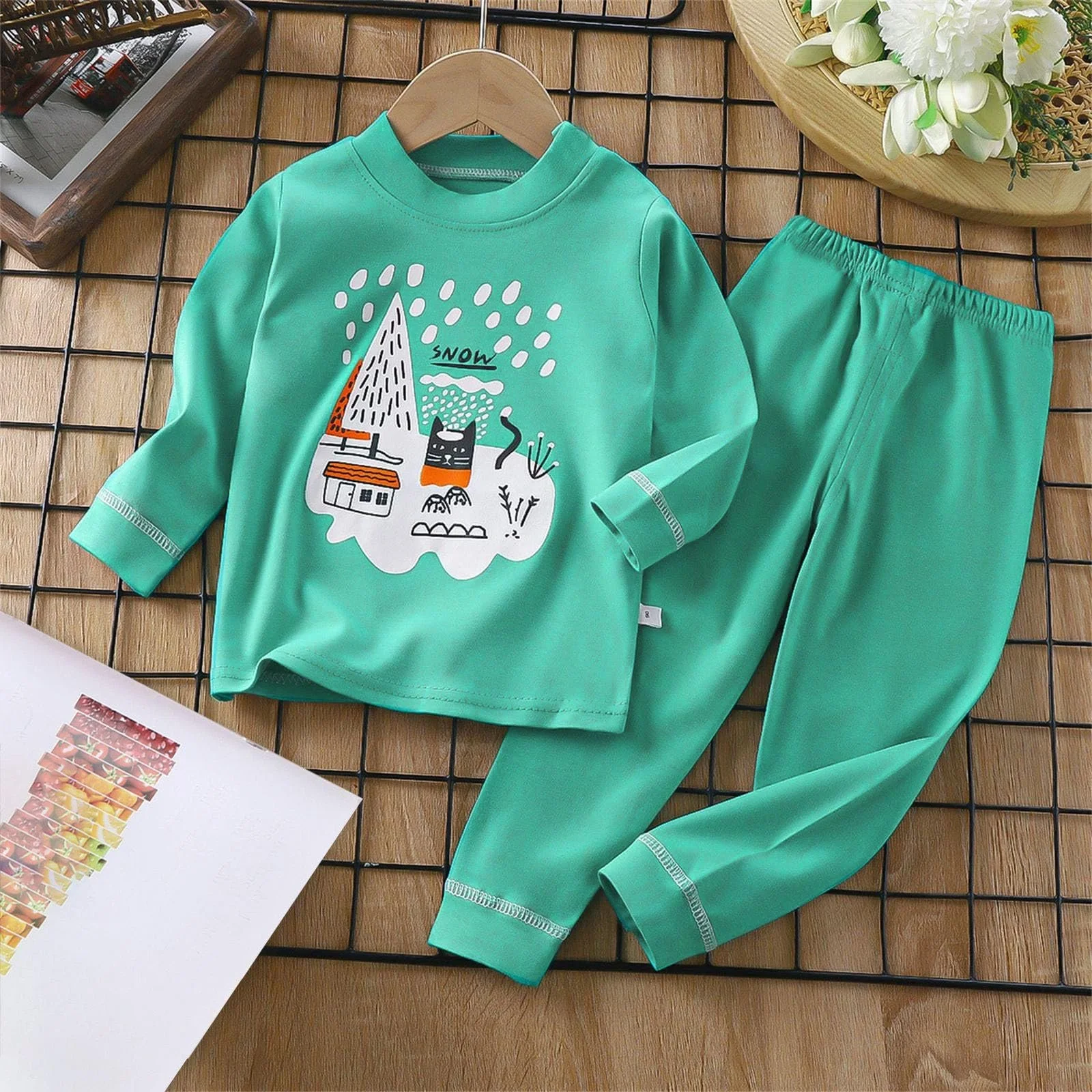 Дитяча піжама для дівчаток та хлопчиків М'який зручний одяг, фото №3