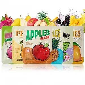 Тканинна маска для обличчя - Зволожуюча з фруктовими есенціями - Фото 1