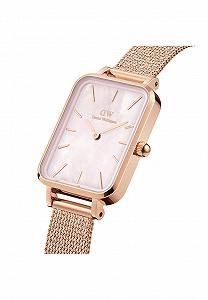 Часы Daniel Wellington Quadro Rose Gold Нержавеющая сталь (316L) synthetic.ua - Фото 1