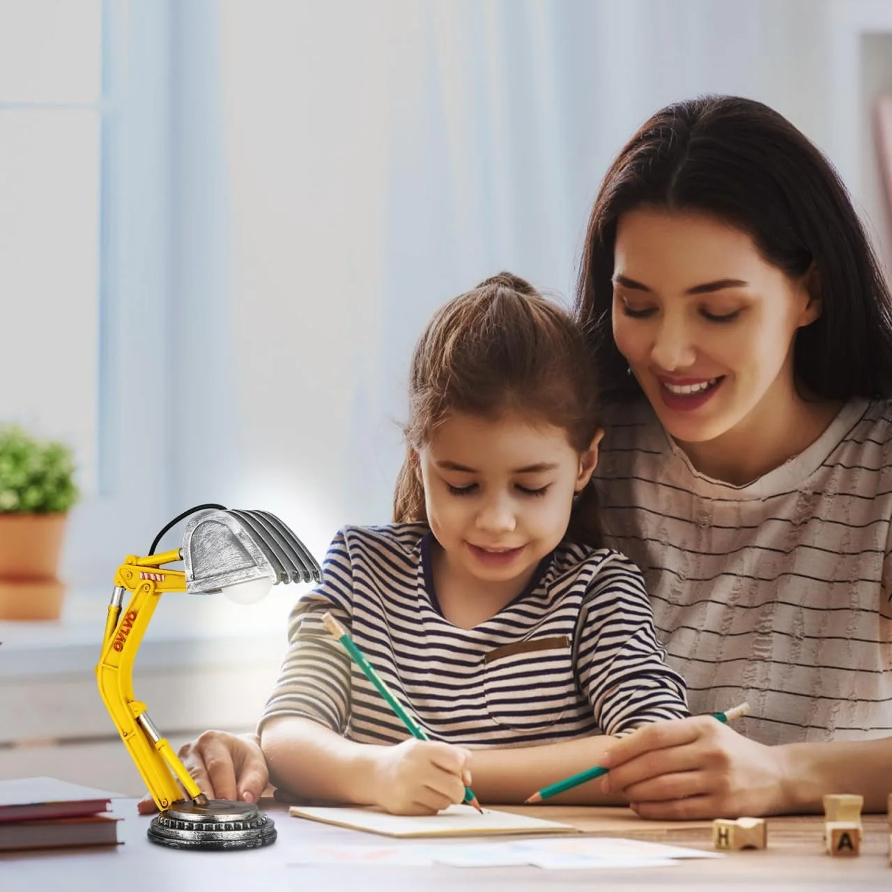 Настільна лампа Gatuida Excavator дитяча з полірезину, фото №9