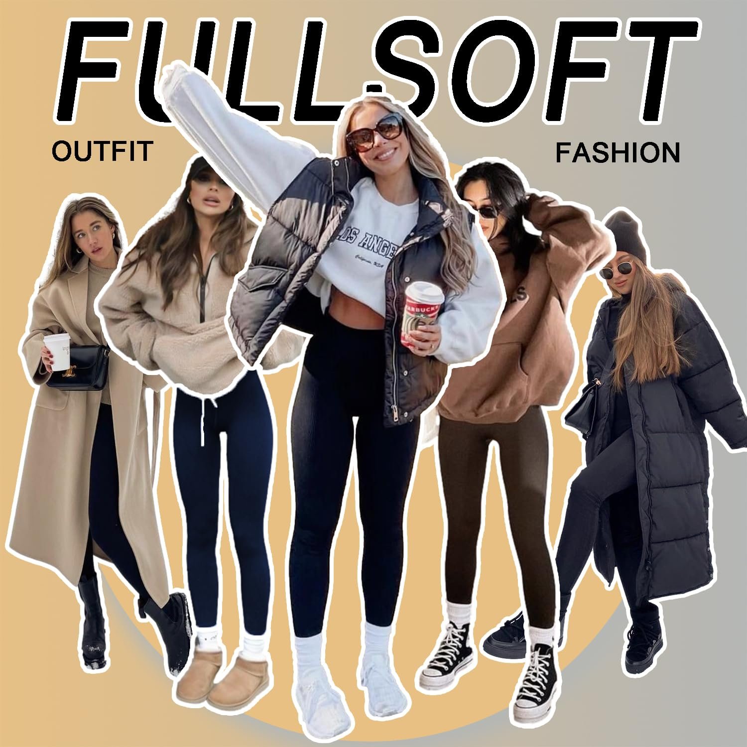 Леггинсы FULLSOFT с флисовой подкладкойДля женщин, высокая посадка,Для занятий спортом, теплые, мягкие,Для йоги, фото №3